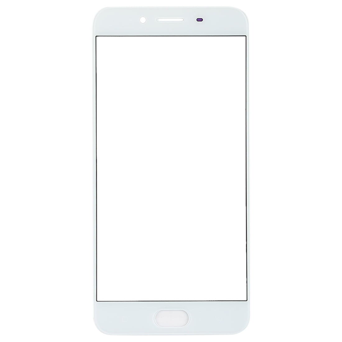 For OPPO R9sk Front Screen Outer Glass Lens (White)