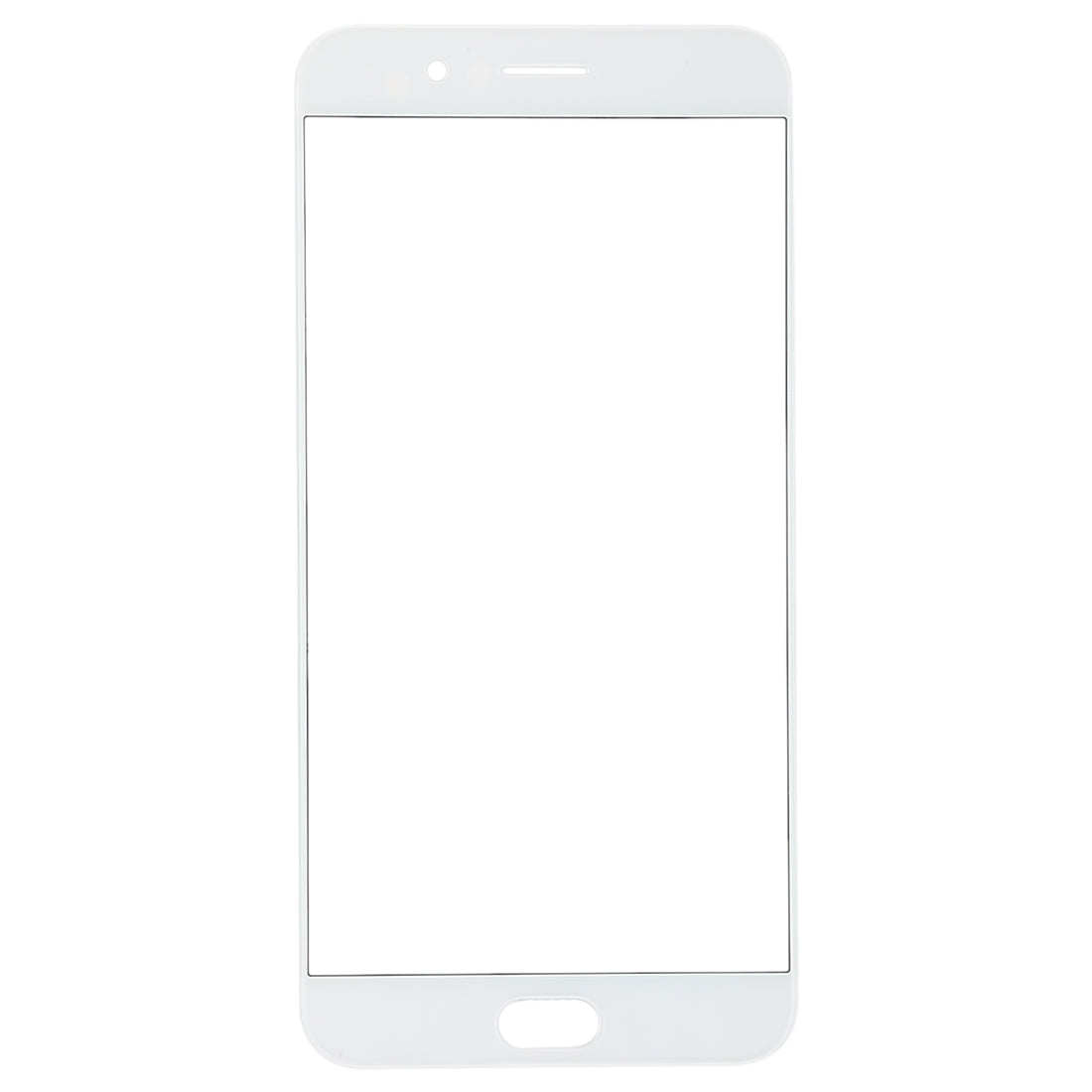 For OPPO R11 Plus Front Screen Outer Glass Lens (White)
