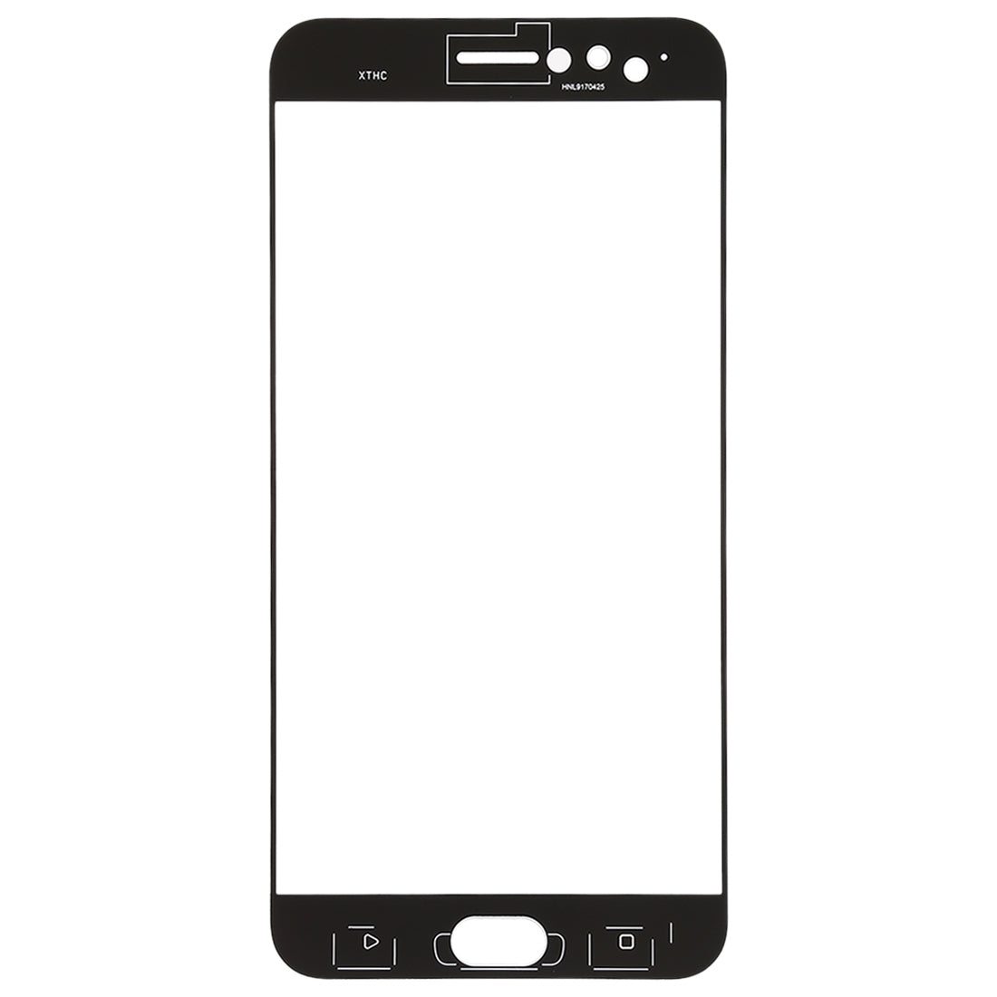 For OPPO R11 Plus Front Screen Outer Glass Lens (White)