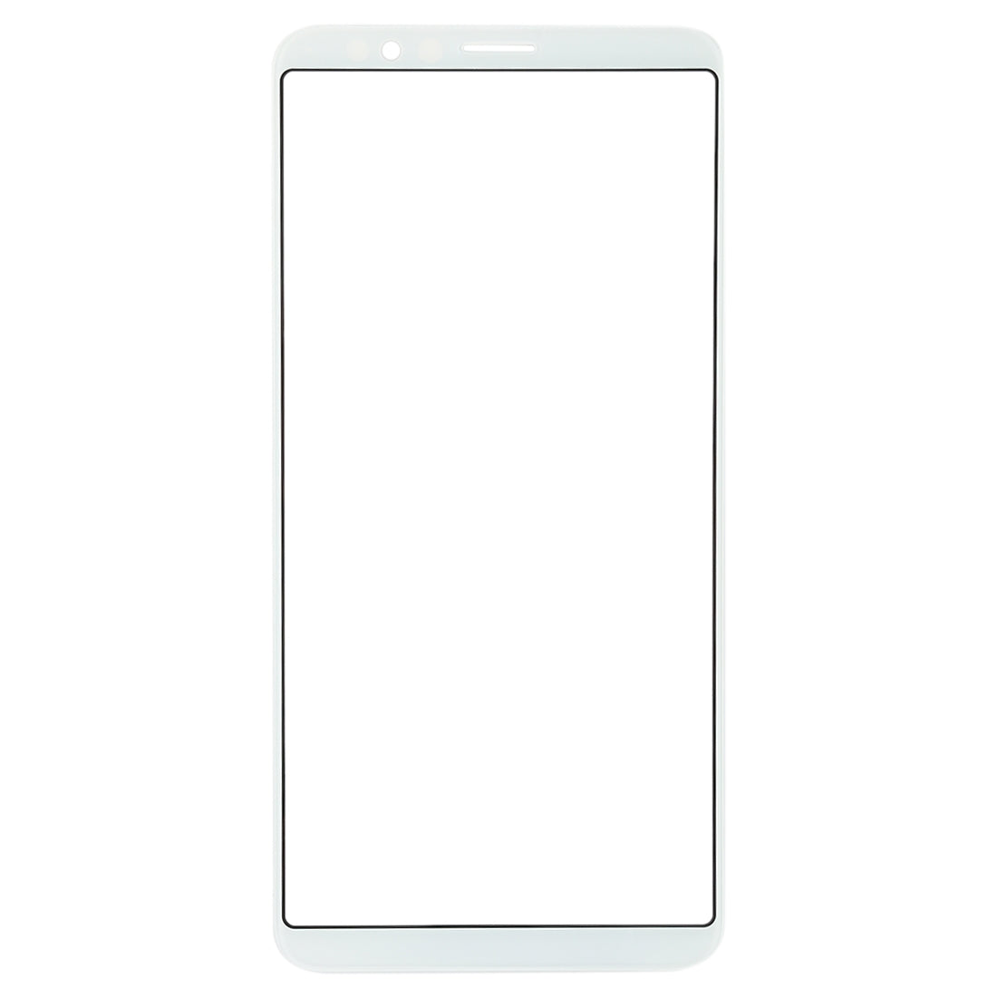 For OPPO R11s Front Screen Outer Glass Lens (White)