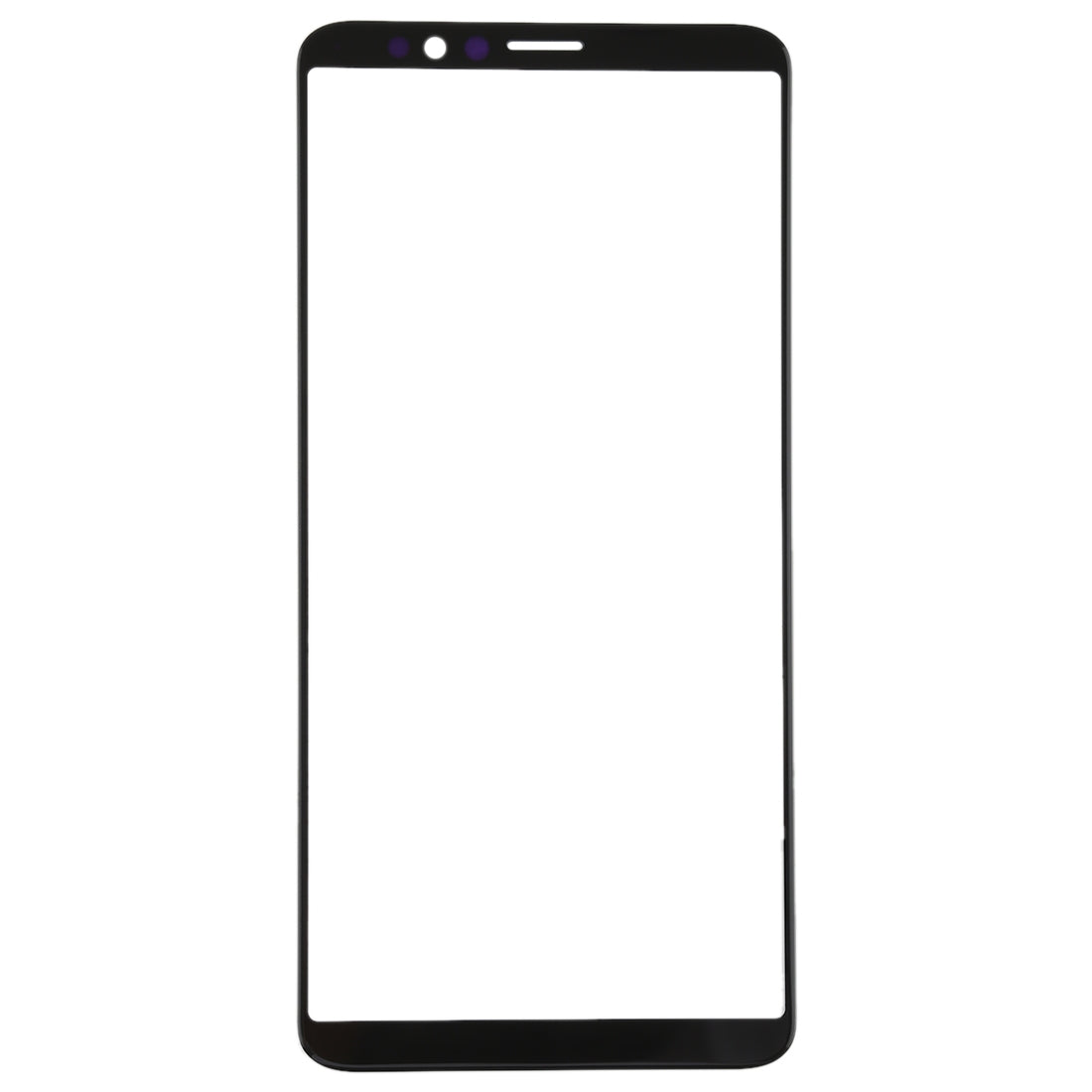 For OPPO R11s Plus Front Screen Outer Glass Lens (Black)