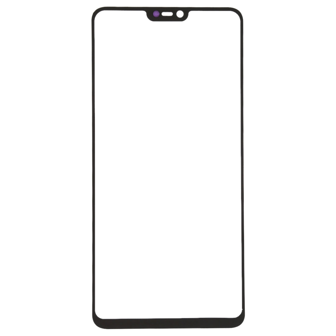 For OPPO R15 Front Screen Outer Glass Lens (White)