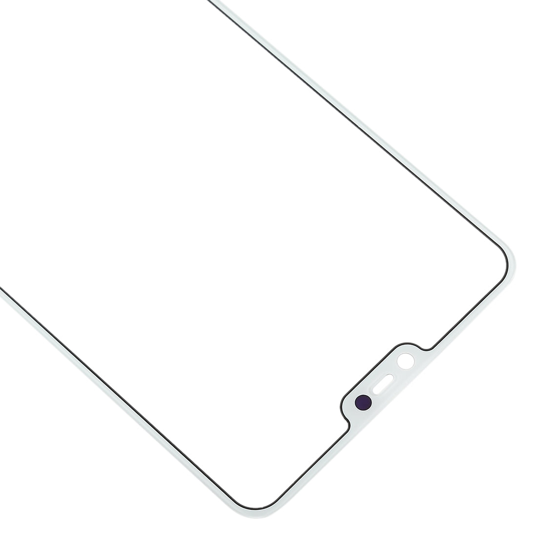 For OPPO R15 Front Screen Outer Glass Lens (White)