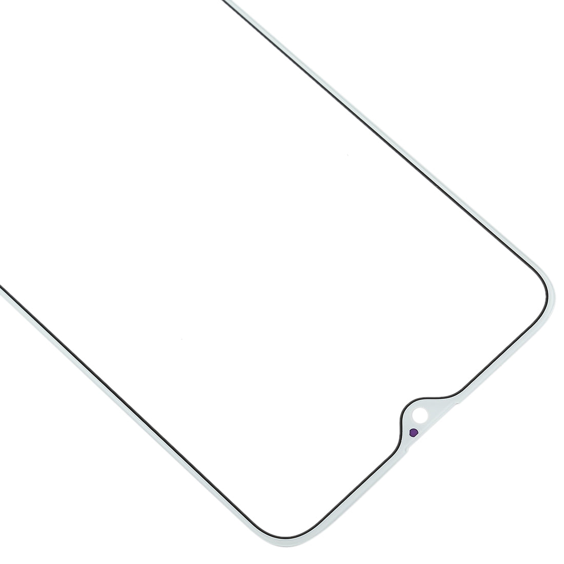 For OPPO R17 Front Screen Outer Glass Lens (White)