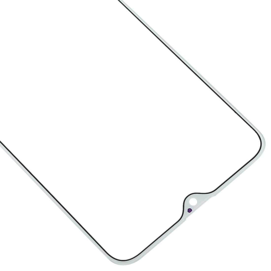 For OPPO R17 Pro Front Screen Outer Glass Lens (White)