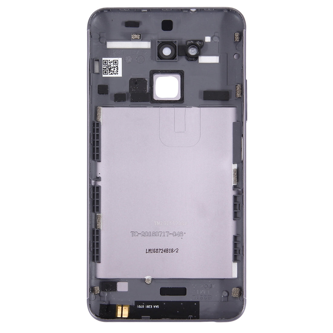 Aluminium Alloy Back Battery Cover for ASUS ZenFone 3 Max / ZC520TL(Black)