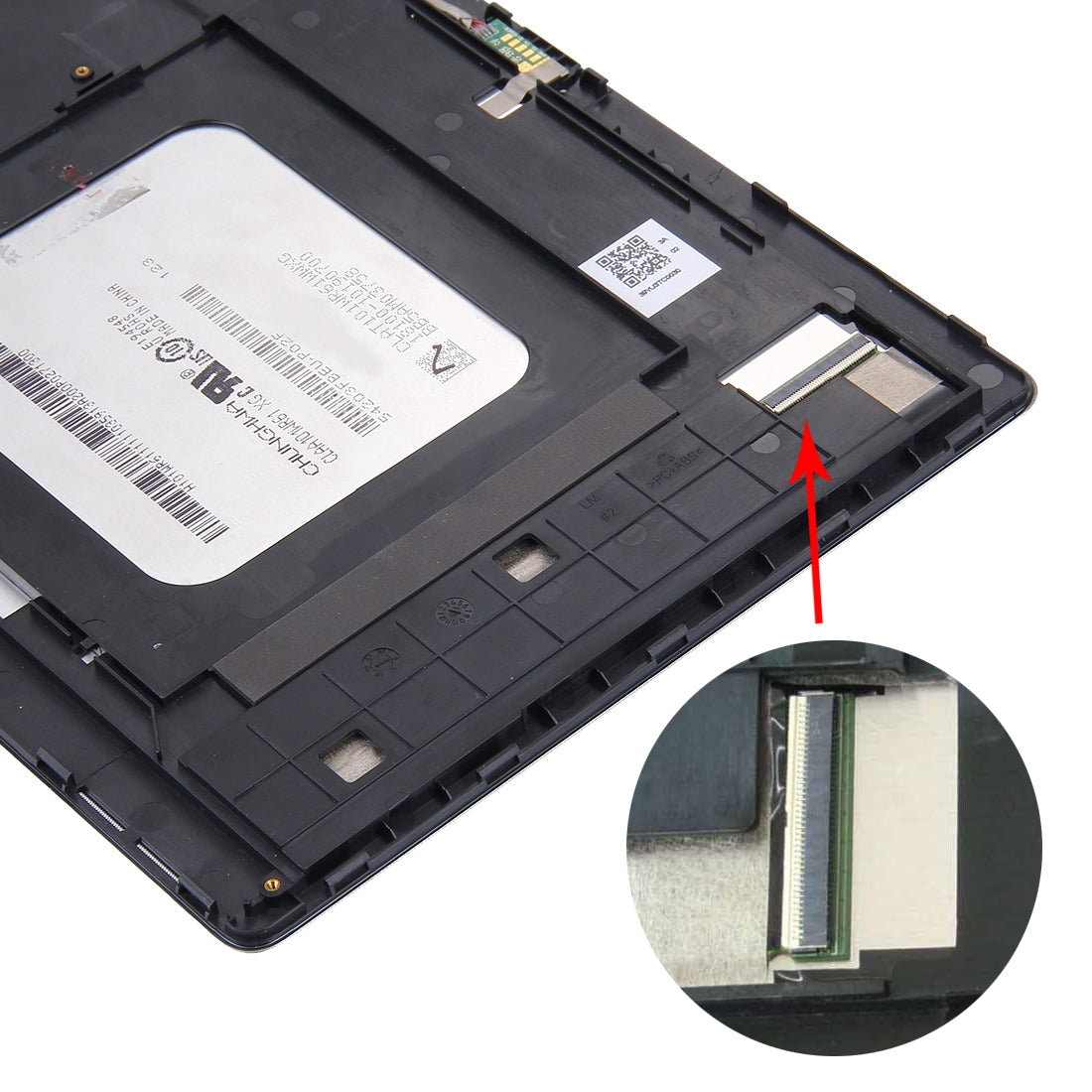 OEM LCD Screen for Asus ZenPad 10 Z300C / Z300CG P023, Green Flex Cable Version Digitizer Full Assembly with Frame?White)