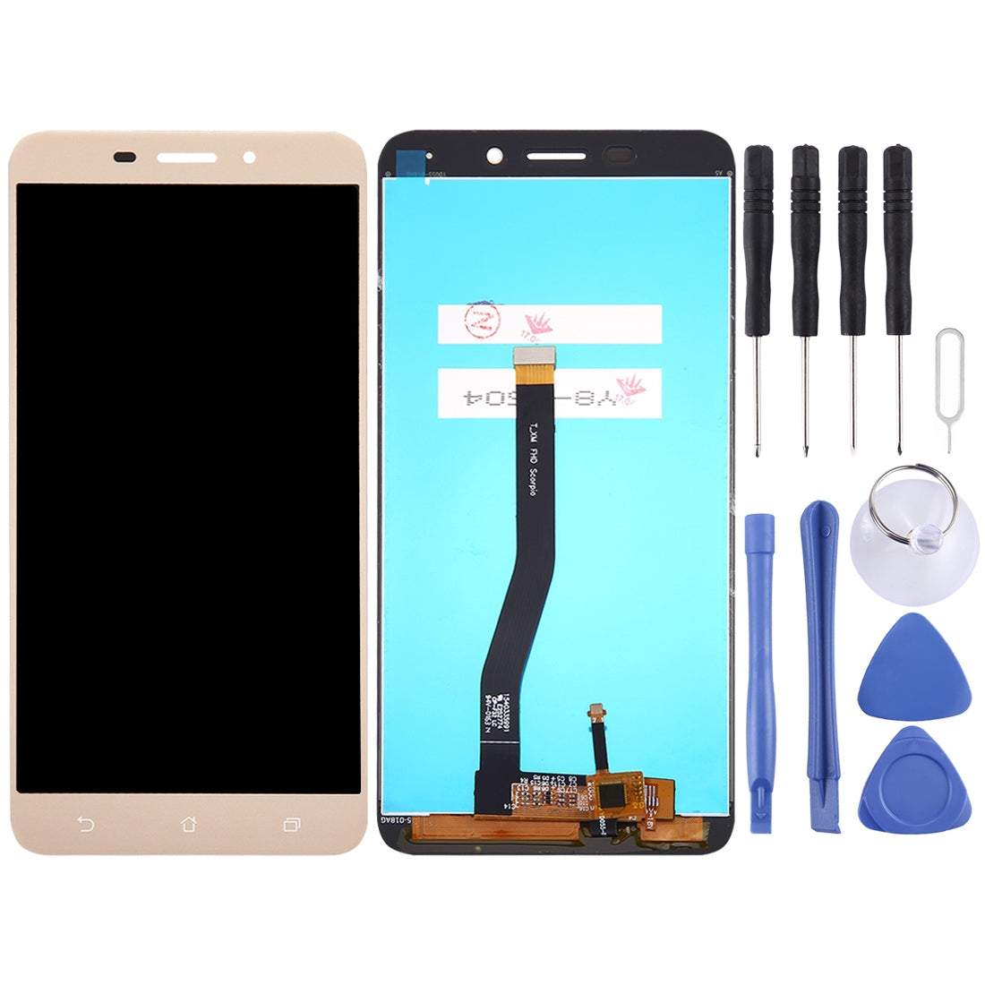 OEM LCD Screen for Asus ZenFone 3 Laser ZC551KL with Digitizer Full Assembly (Gold)