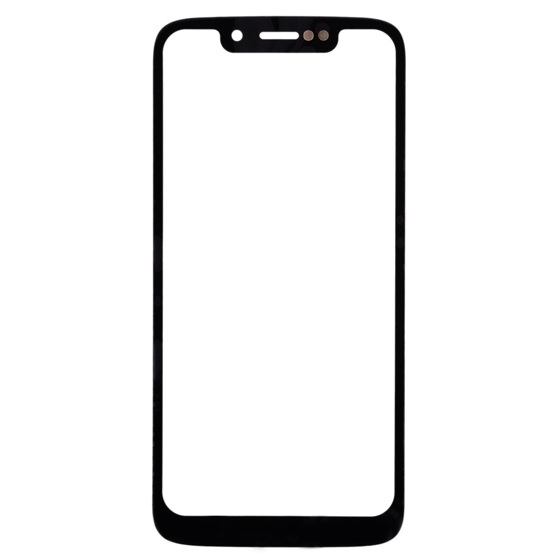 Front Screen Outer Glass Lens for Motorola Moto G7 Play(Black)