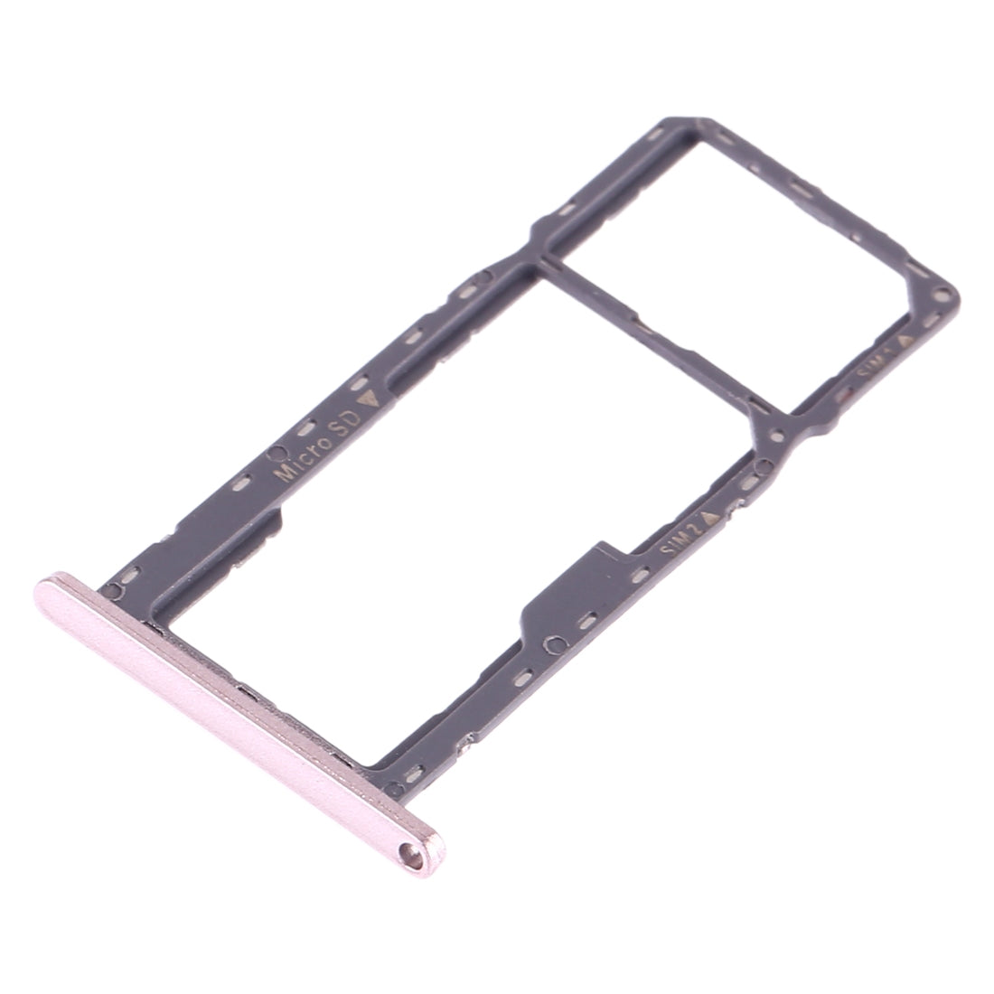 SIM Card Tray + SIM Card Tray + Micro SD Card Tray for Asus ZenFone MAX M1 ZB555KL(Rose Gold)