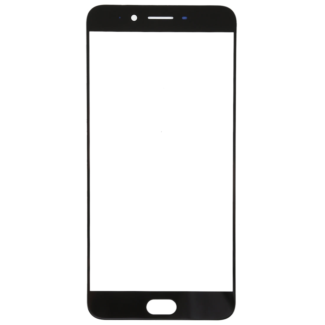 For OPPO R9s Plus Front Screen Outer Glass Lens (Black)