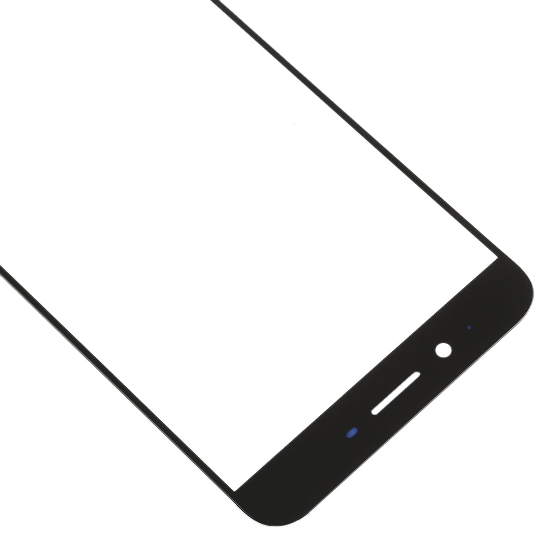 For OPPO R9s Plus Front Screen Outer Glass Lens (Black)