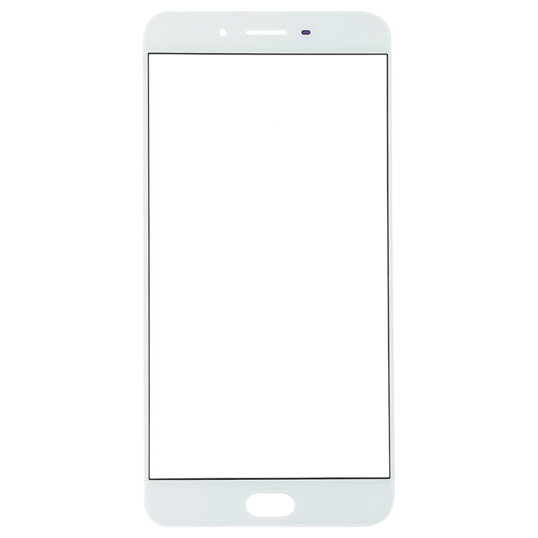 For OPPO R9s Plus Front Screen Outer Glass Lens (White)