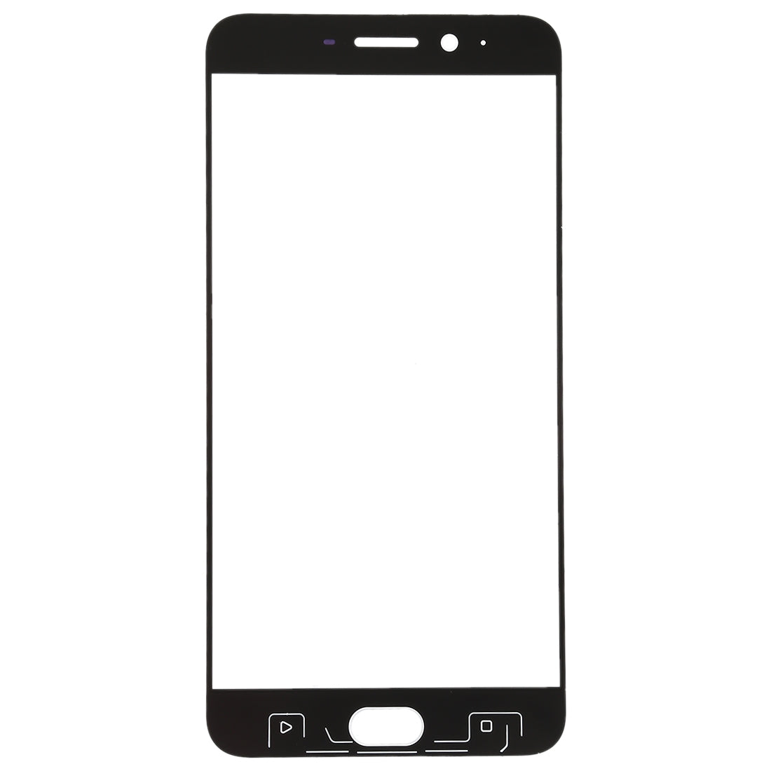 For OPPO R9s Plus Front Screen Outer Glass Lens (White)