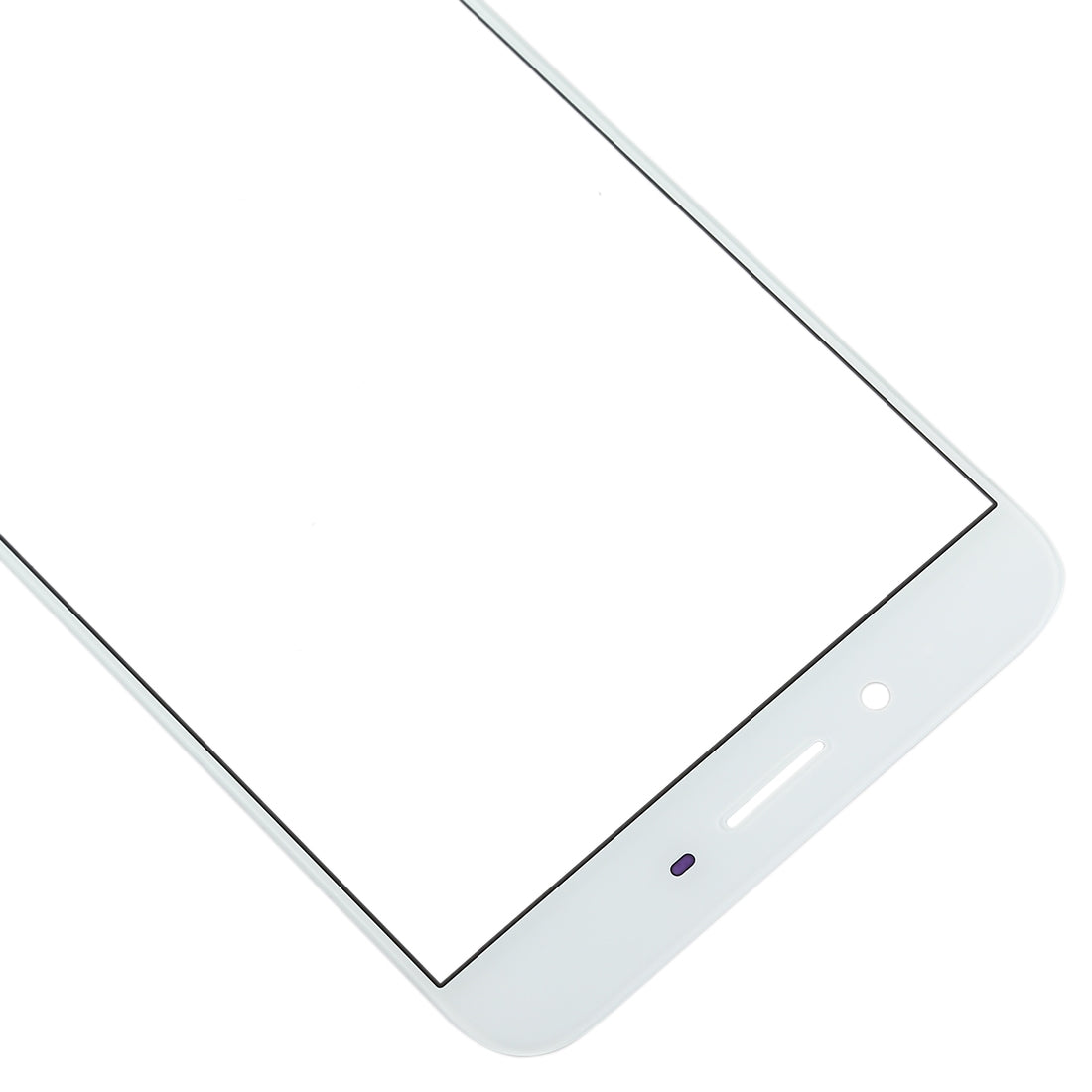 For OPPO R9s Plus Front Screen Outer Glass Lens (White)