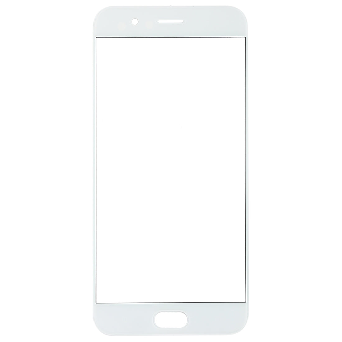For OPPO R11 Front Screen Outer Glass Lens (White)