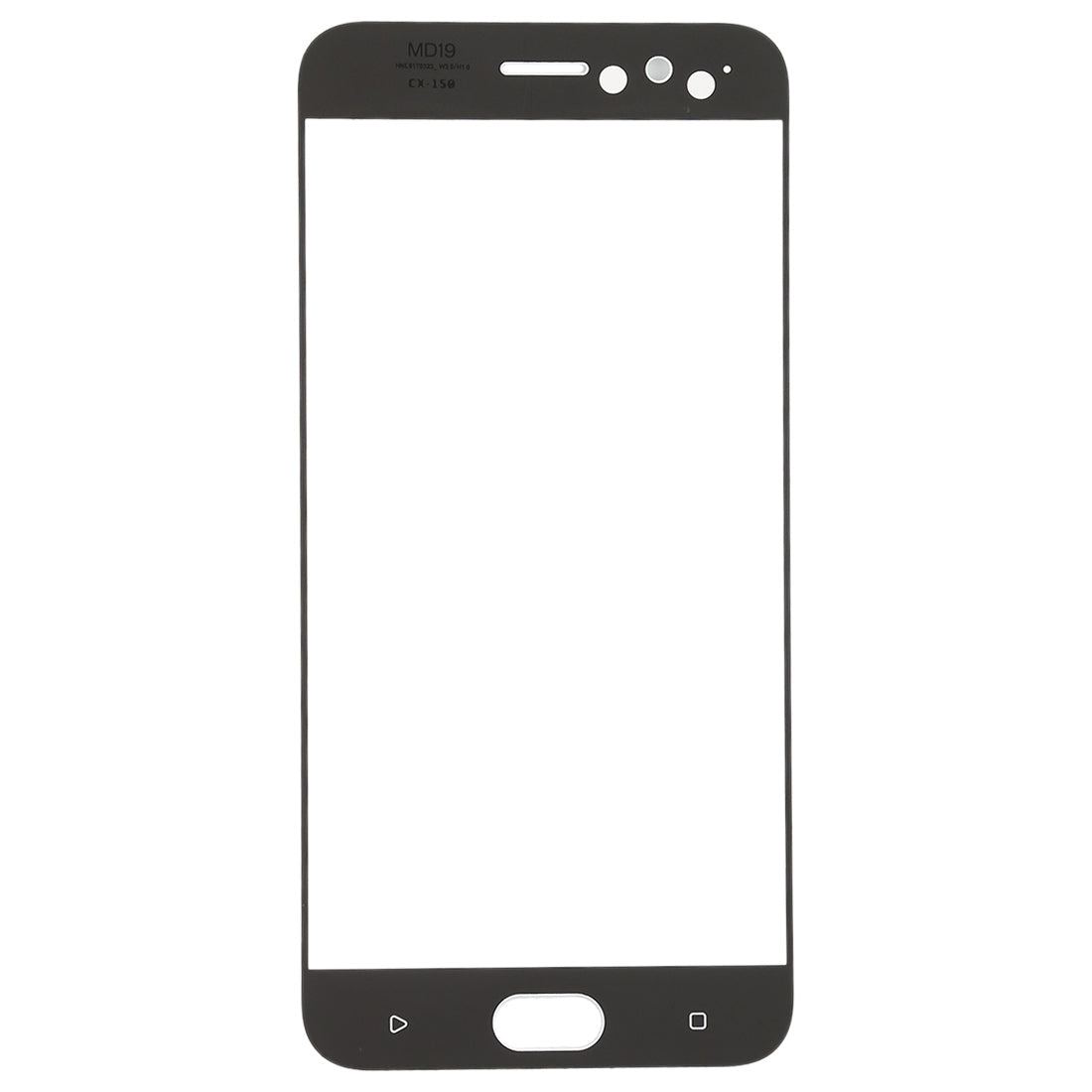 For OPPO R11 Front Screen Outer Glass Lens (White)