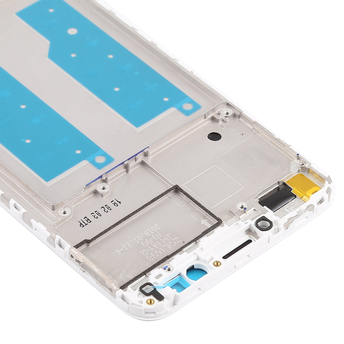 Front Housing LCD Frame Bezel for Huawei Honor Play 7C(White)