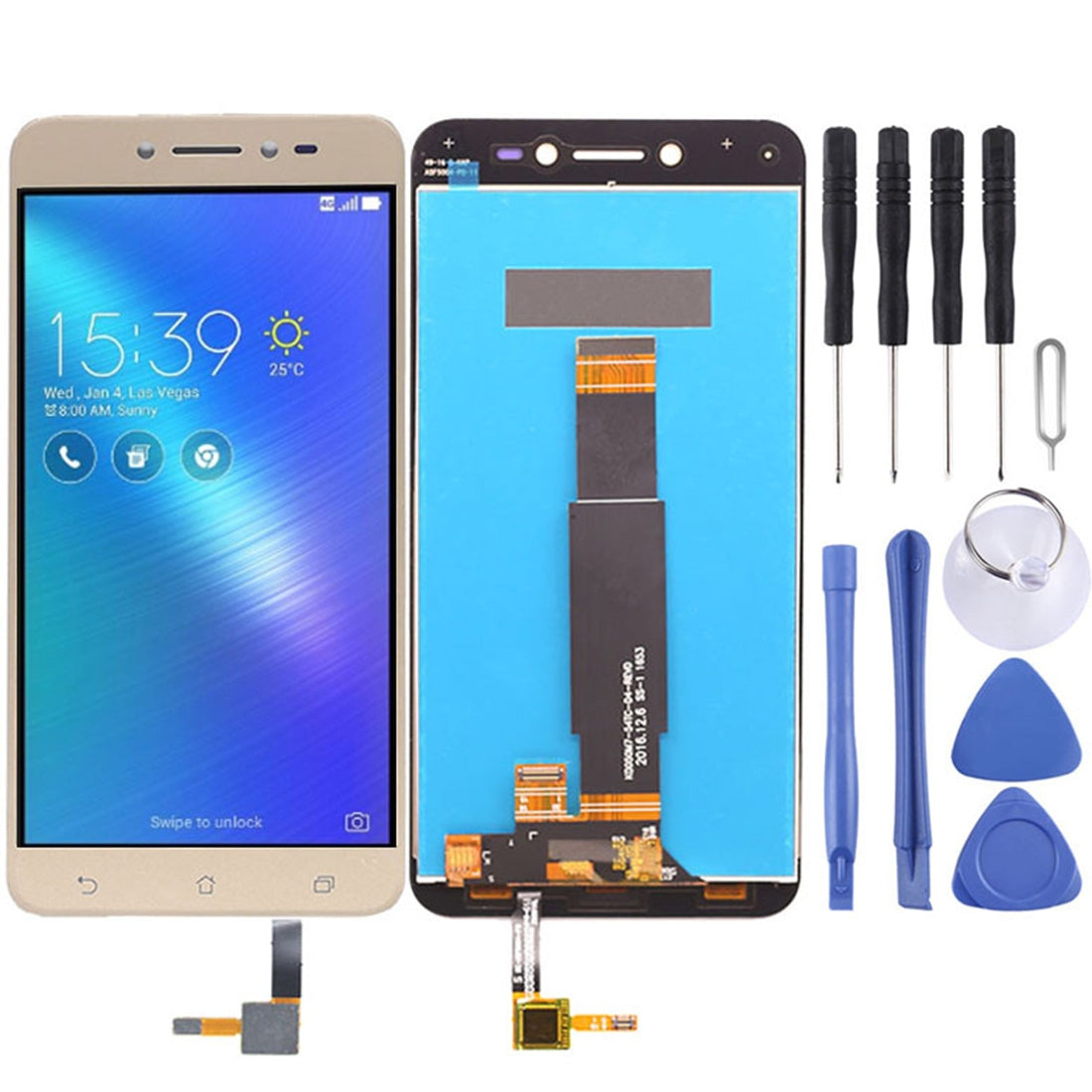 OEM LCD Screen for Asus ZenFone Live / ZB501KL with Digitizer Full Assembly (Gold)