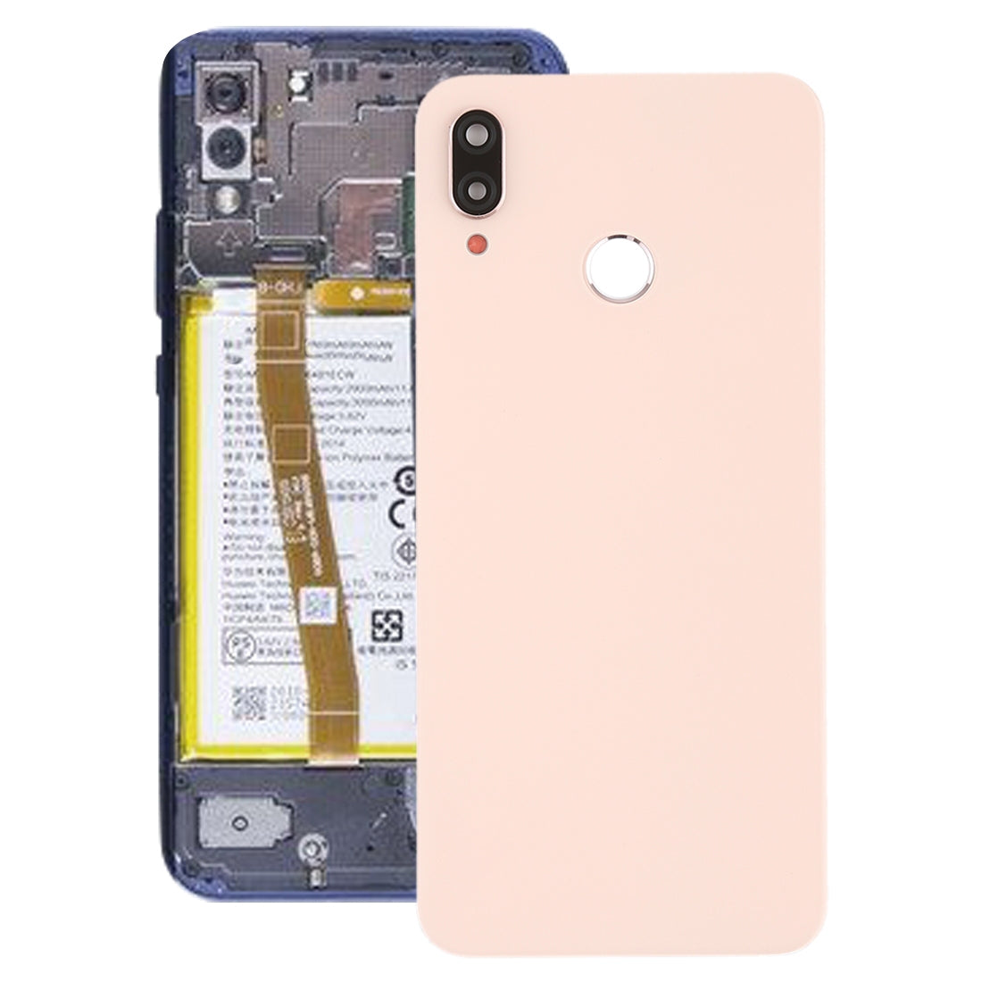 Back Cover with Camera Lens (Original) for Huawei P20 Lite / Nova 3e(Rose Gold)