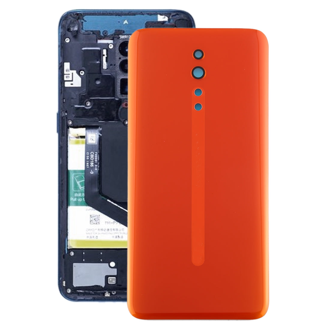 For OPPO Reno Z Back Cover(Orange)