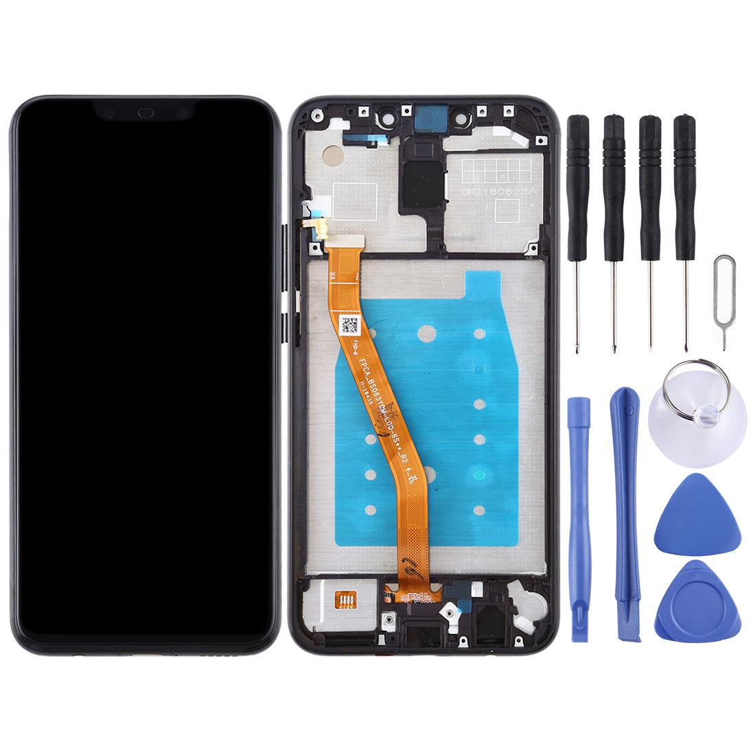 OEM LCD Screen for Huawei Mate 20 Lite / Maimang 7 Digitizer Full Assembly with Frame (Black)