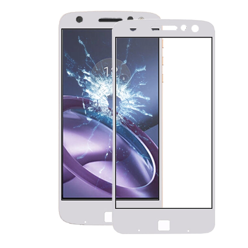 Front Screen Outer Glass Lens for Motorola Moto Z / XT1650 (White)