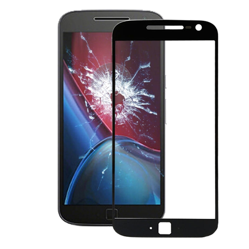 Front Screen Outer Glass Lens for Motorola Moto G4 Plus / XT1640 / XT1642 / XT1644 (Black)