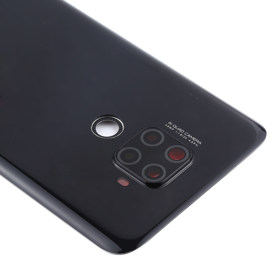 Original Battery Back Cover with Camera Lens for Huawei Mate 30 Lite(Black)