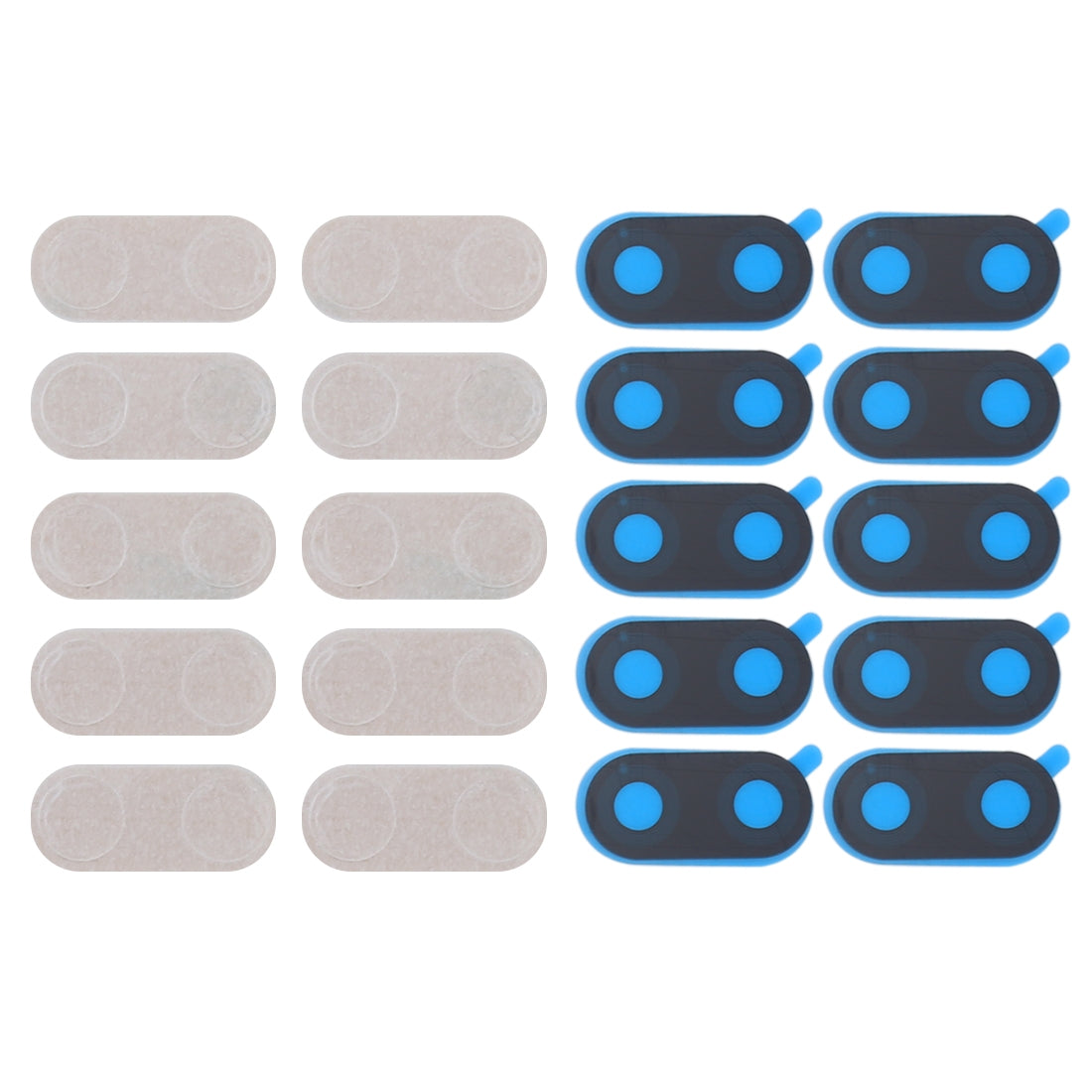 For Huawei Mate 10 Lite 10pcs Back Camera Lens with Adhesive