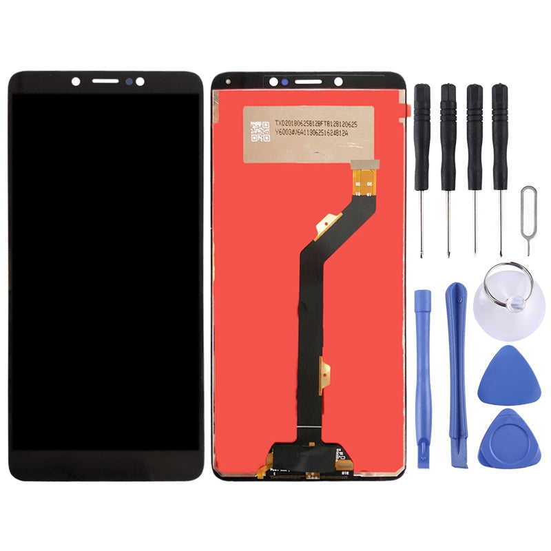 TFT LCD Screen for Tecno Spark Youth KA6 with Digitizer Full Assembly (Black)