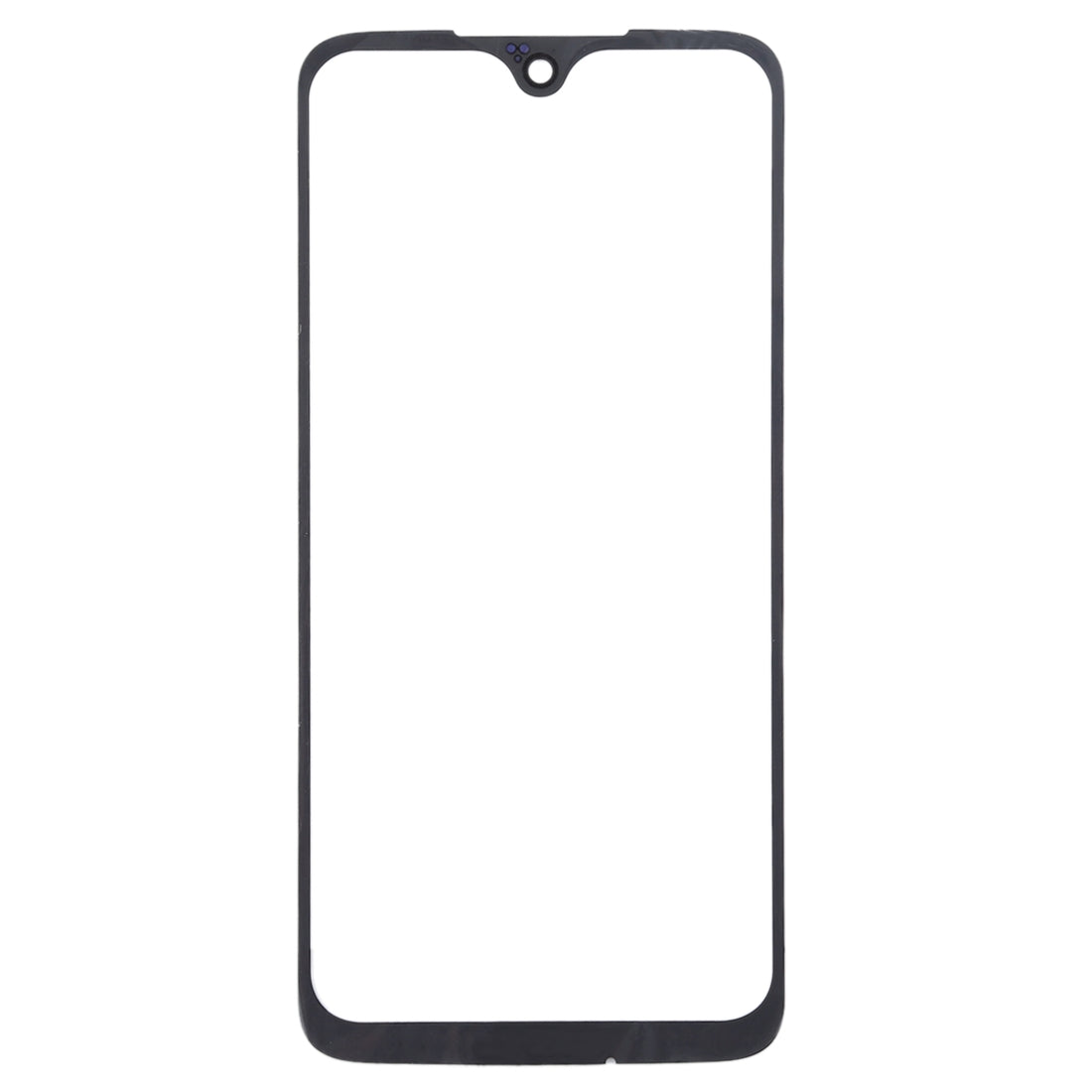 Front Screen Outer Glass Lens for Motorola Moto G7 Plus(Black)