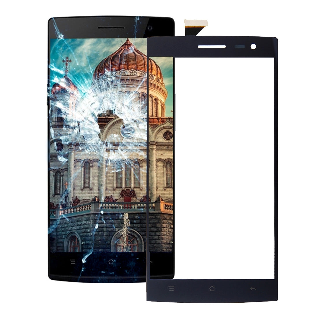 For OPPO Find 7 X9007 Touch Panel (Black)