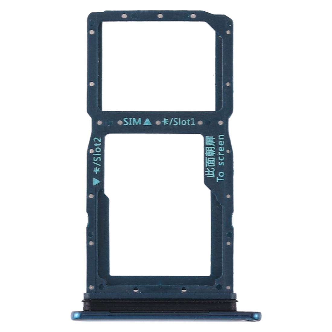 SIM Card Tray + SIM Card Tray / Micro SD Card Tray for Huawei P Smart Z / Y9 Prime (2019) (Green)
