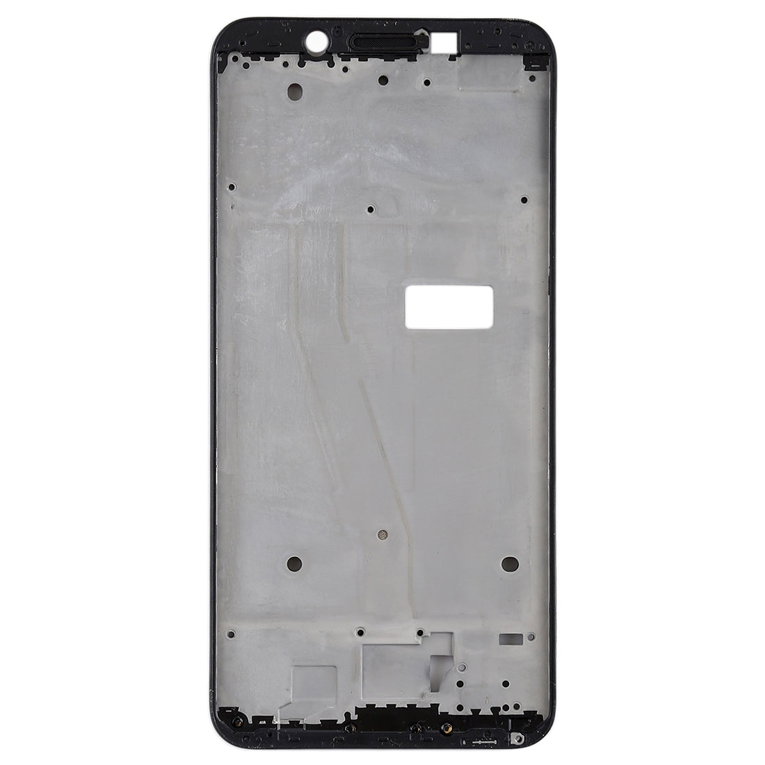 For OPPO A1 Front Housing LCD Frame Bezel Plate (Black)
