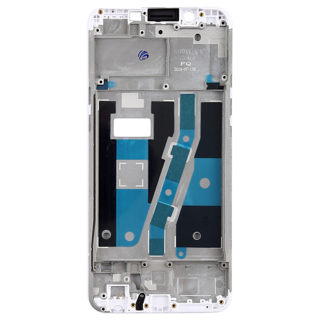 For OPPO A1 Front Housing LCD Frame Bezel Plate (White)