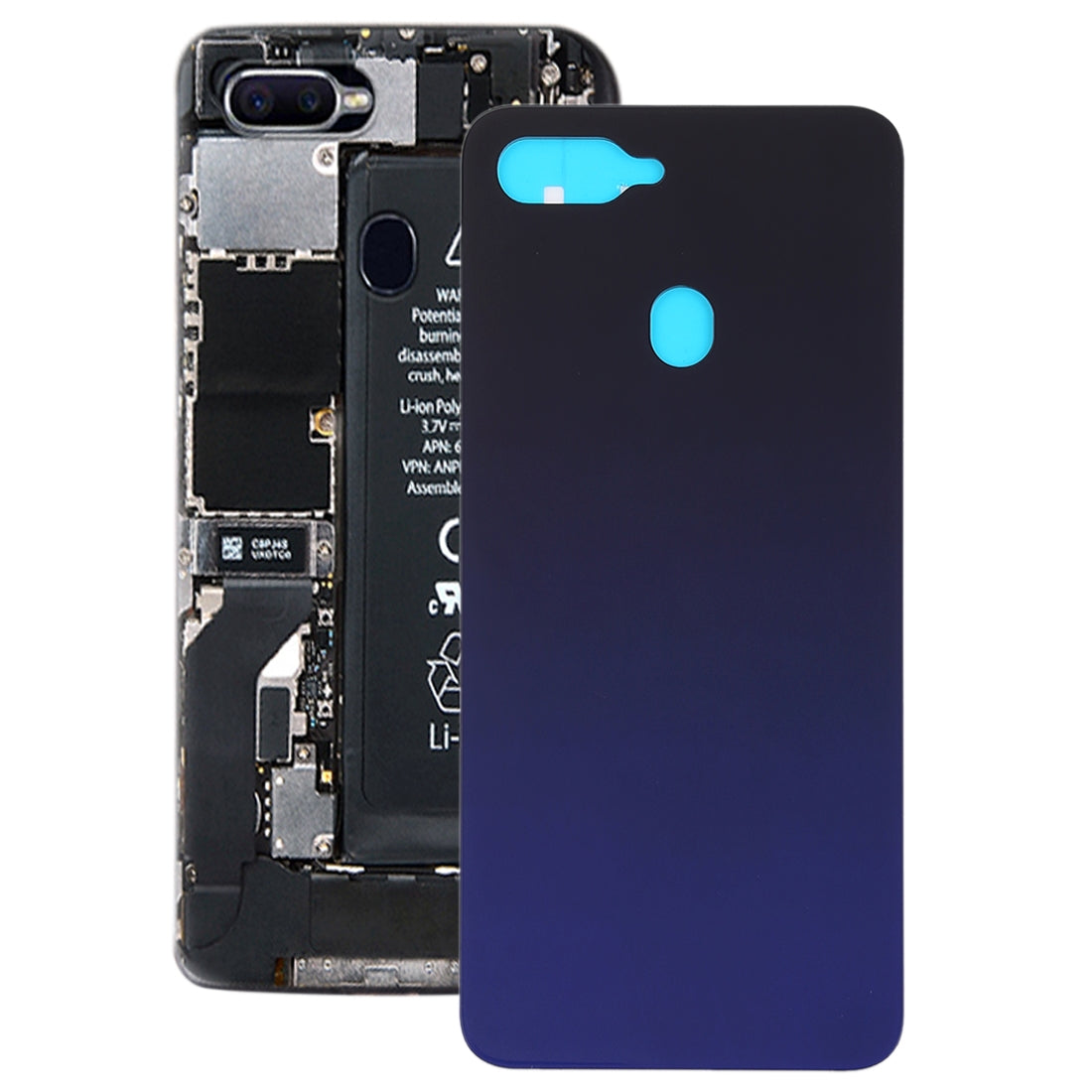 For OPPO A7x / F9 / F9 Pro Back Cover (Blue)
