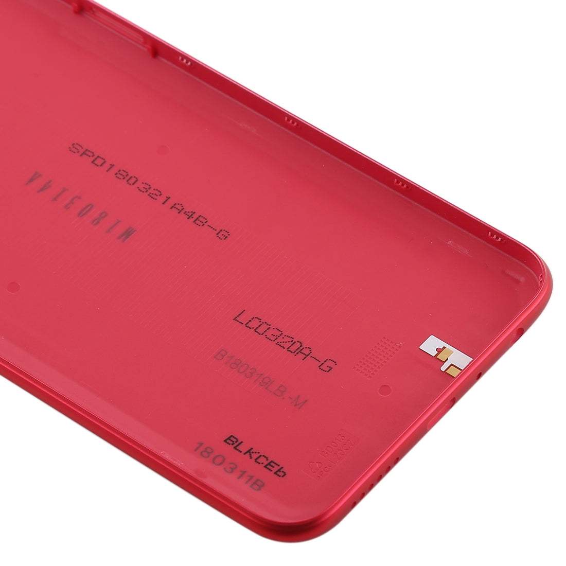 For OPPO A83 Back Cover with Camera Lens (Red)