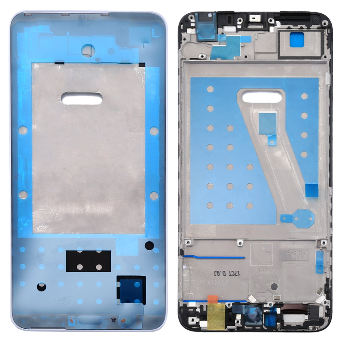 For Huawei P smart (Enjoy 7S) Front Housing LCD Frame Bezel Plate(White)