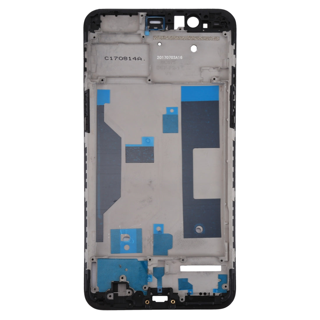 For OPPO R11 Plus Front Housing LCD Frame Bezel Plate (Black)