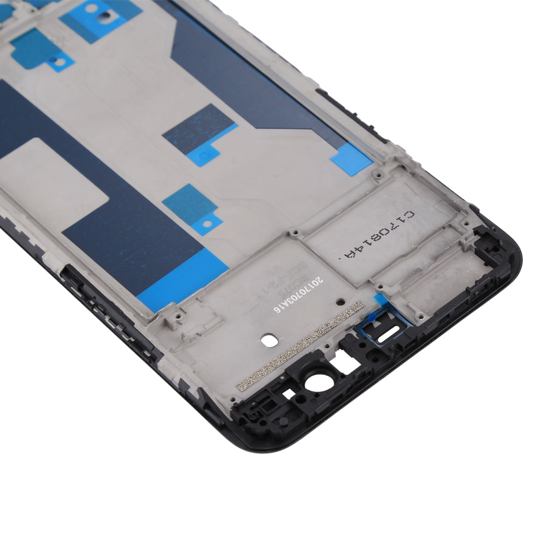 For OPPO R11 Plus Front Housing LCD Frame Bezel Plate (Black)