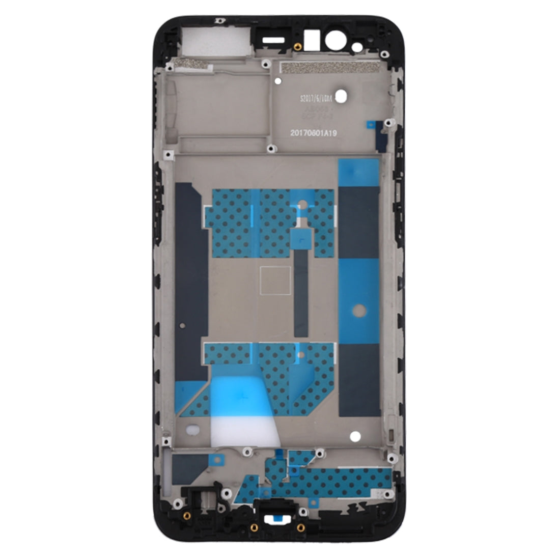 For OPPO R11 Front Housing LCD Frame Bezel Plate (Black)