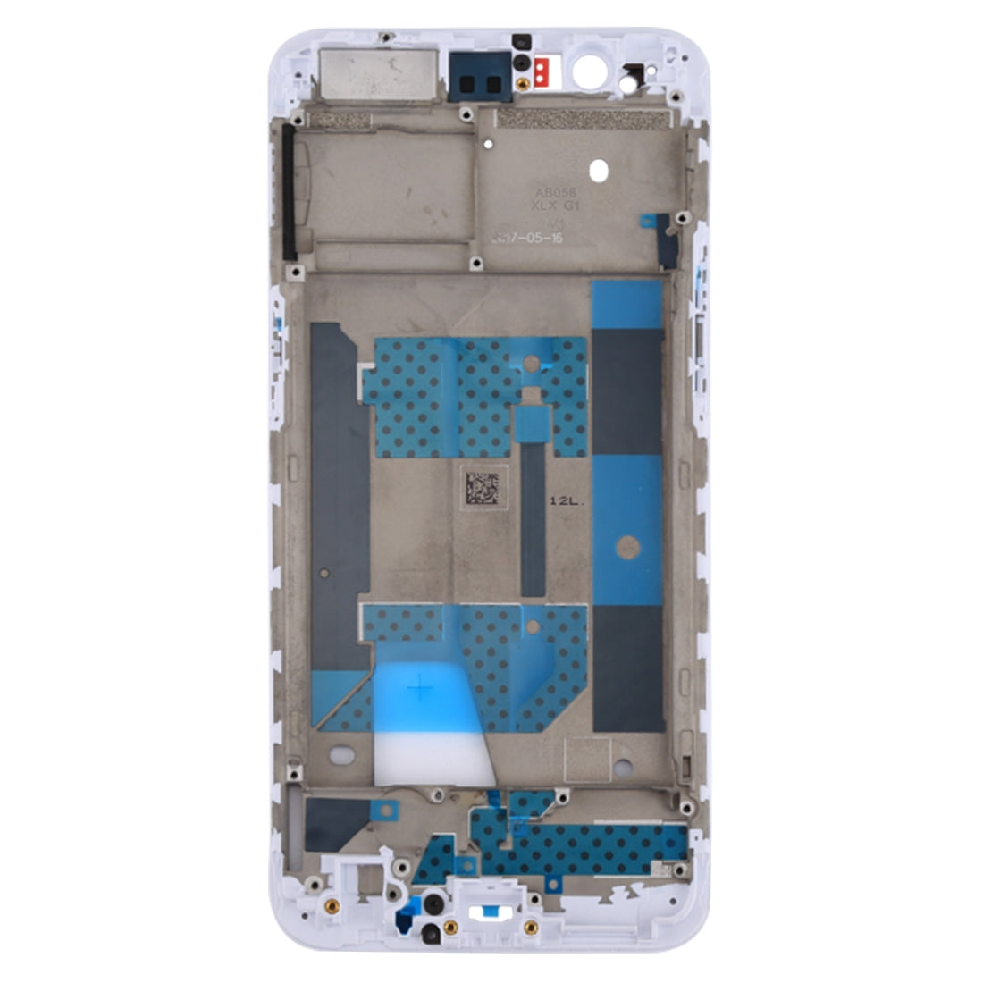 For OPPO R11 Front Housing LCD Frame Bezel Plate (White)