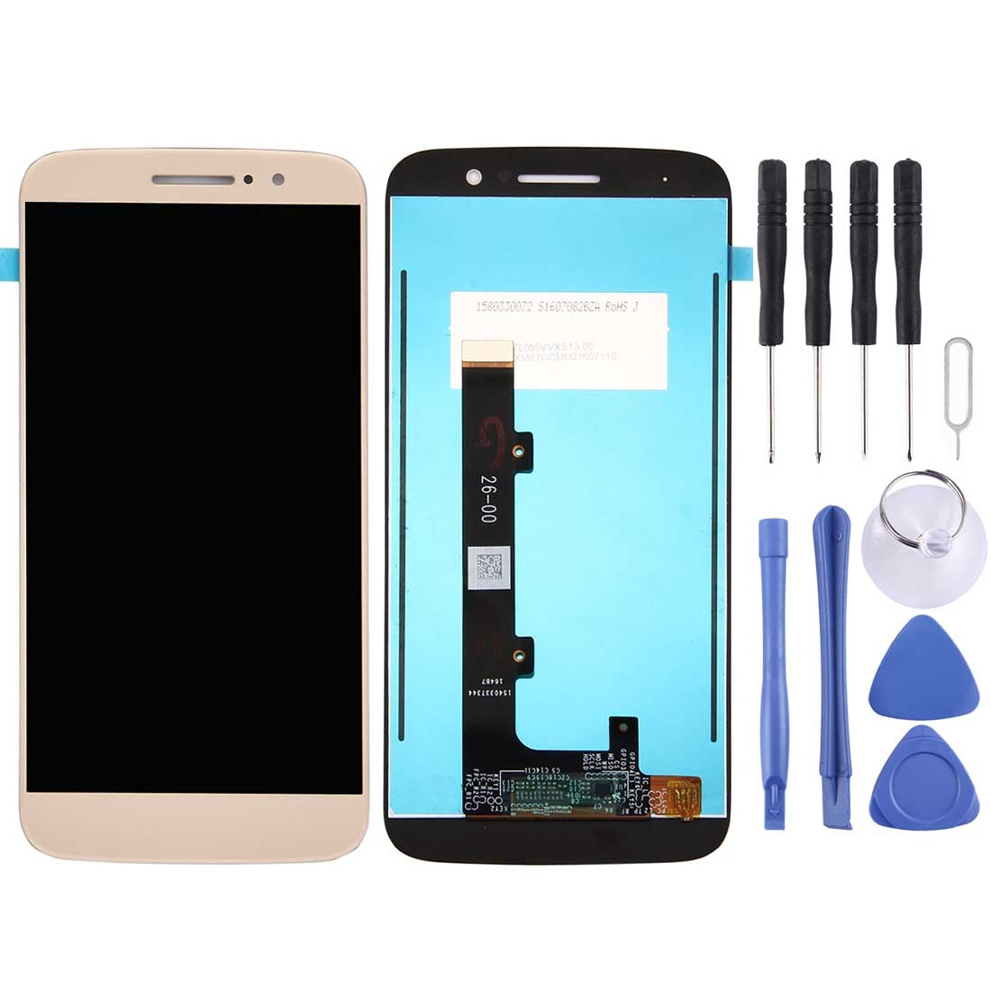 OEM LCD Screen for Motorola Moto M with Digitizer Full Assembly(Gold)