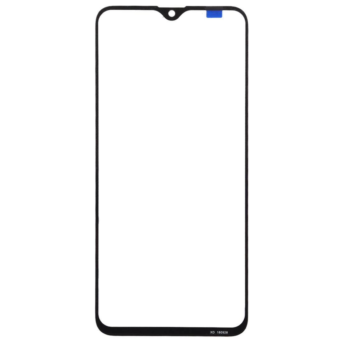 For OPPO Reno Z Front Screen Outer Glass Lens (Black)