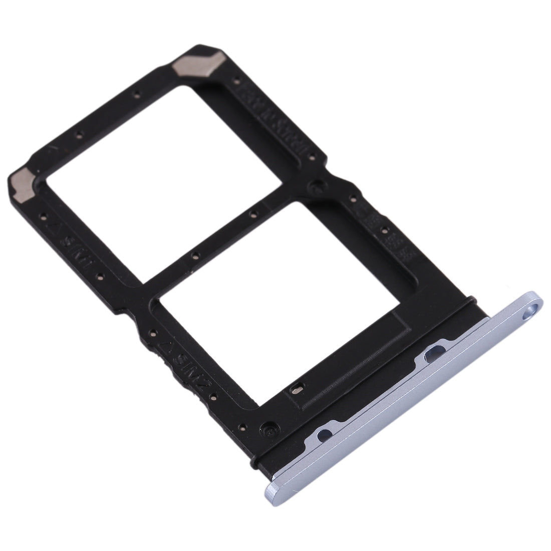 For Realme X2 Pro SIM Card Tray + SIM Card Tray (Silver)