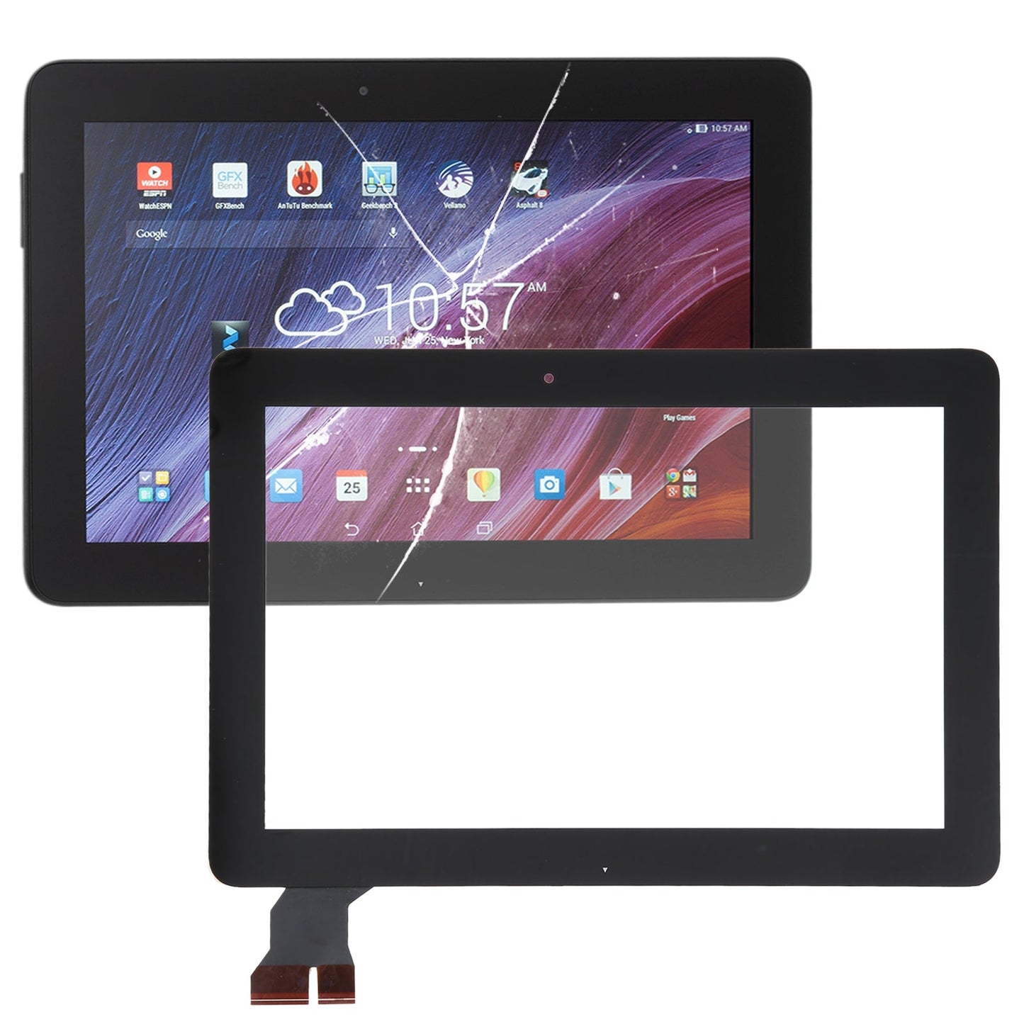 Touch Panel for ASUS TF103 / TF103CG (K108)(Black)