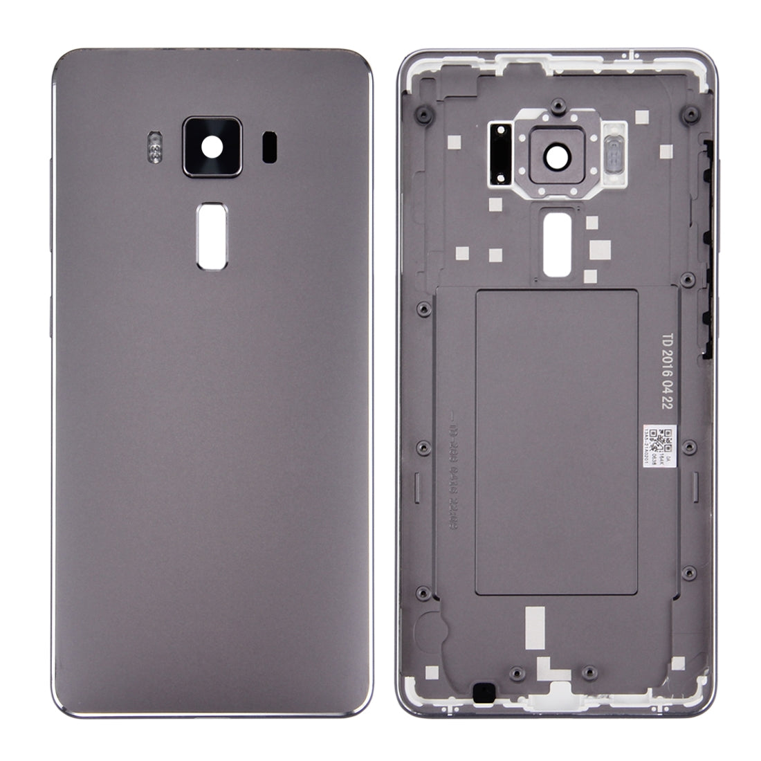 Original Aluminium Alloy Back Battery Cover for Asus Zenfone 3 Deluxe / ZS570KL (Titanium Gray)