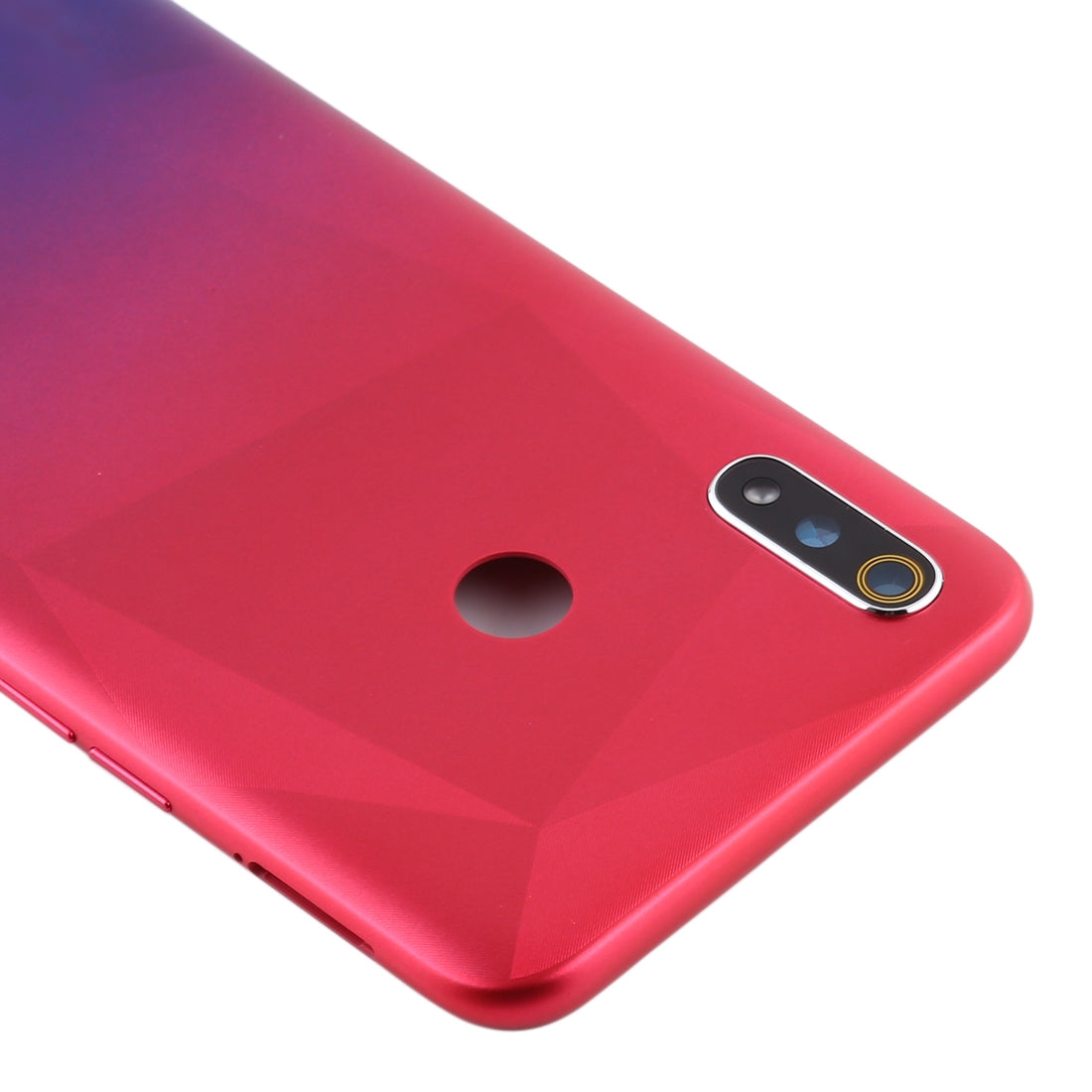 For OPPO Realme 3 Battery Back Cover (Red + Blue)