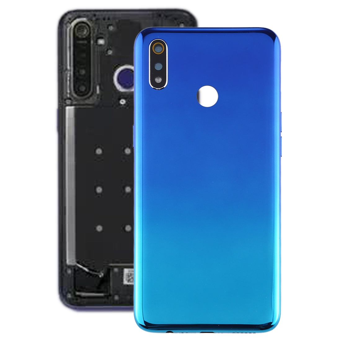 For OPPO Realme 3 Battery Back Cover (Twilight Blue)